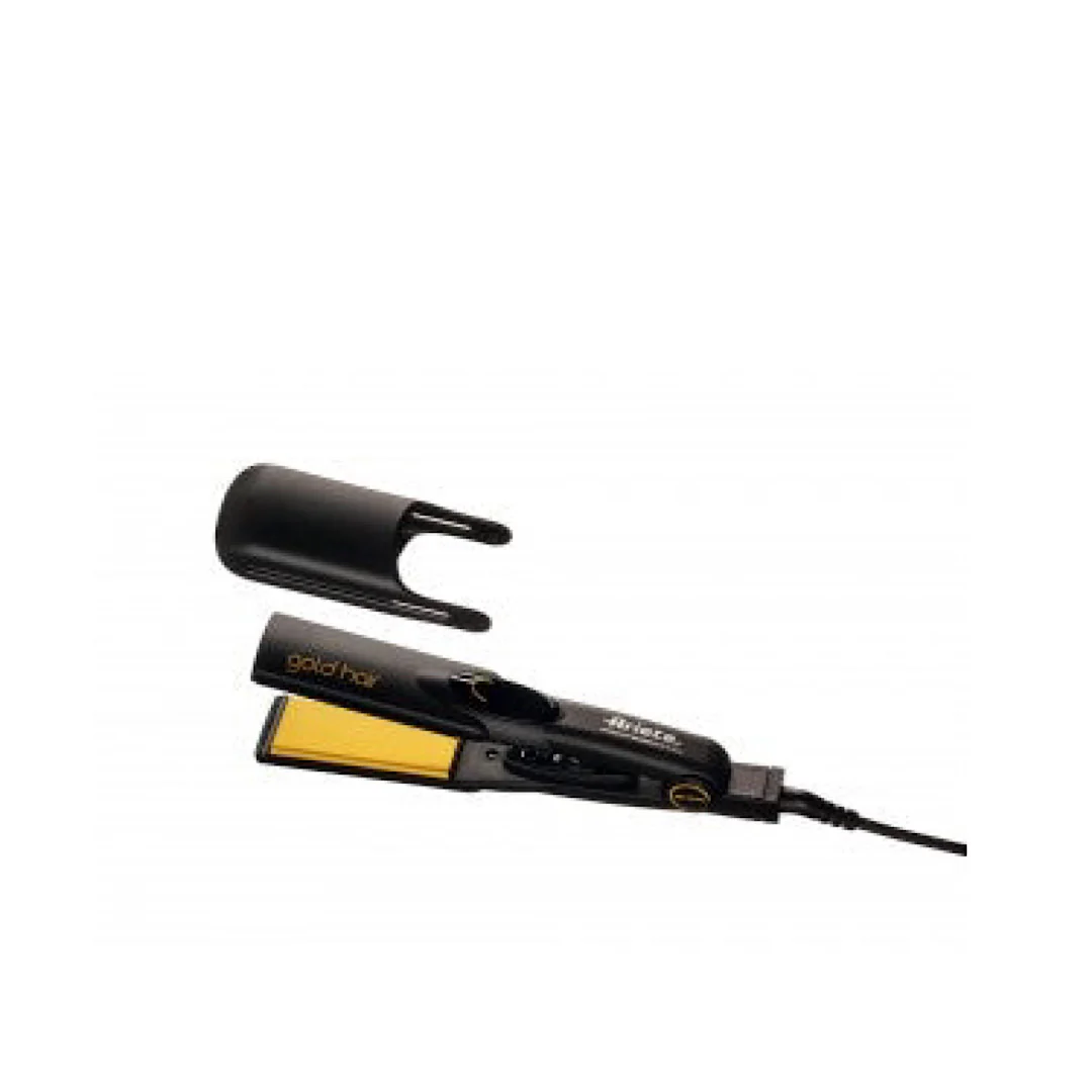 Gold Hair Professional Hair Straightener Wide Ceramic Plate - Inhomebuy