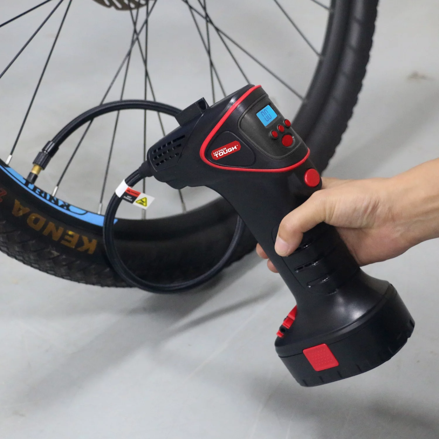Hyper Tough DC 12V Hand Held Digital Tire Inflator - Inhomebuy