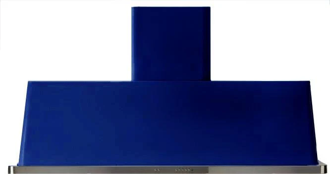 ILVE 60 in. Majestic Midnight Blue Wall Mount Range Hood with 600 CFM Blower, UAM150MB - Inhomebuy