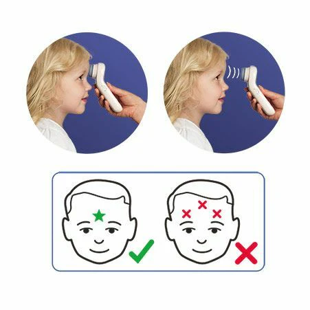 Braun Forehead Thermometer No Touch, incl 2x AA batt | BNT400CA - Inhomebuy