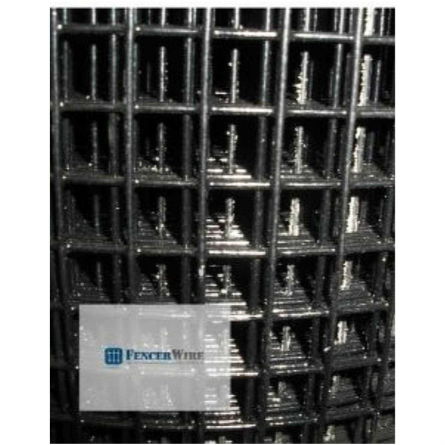 Fencer Wire 16 Gauge Black Vinyl Coated Welded Wire Mesh Size 1.5 inch by 1.5 inch - Inhomebuy