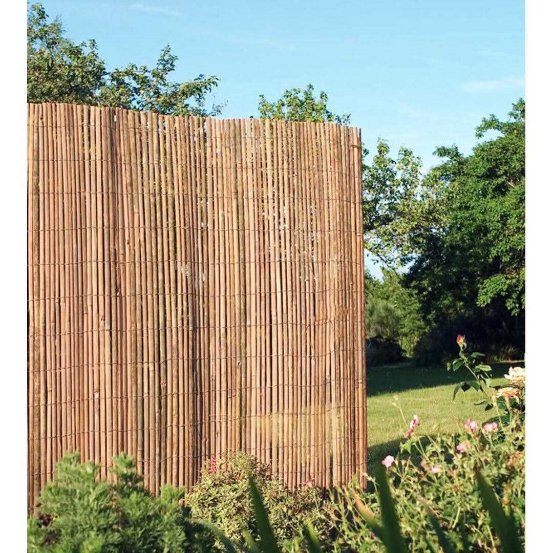 MGP 60 in. x 168 in. W Natural Bamboo Reed Fence Panel - Inhomebuy