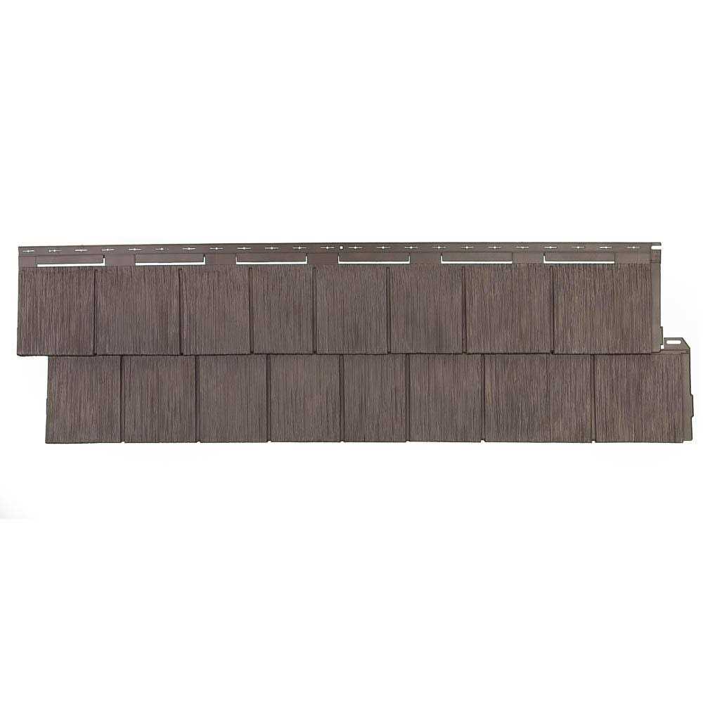 Novik Shake HS 18.75 in. x 48.38 in. Hand-Split Shake 49.36 Sq. ft. per Box Plastic Shake Vinyl Siding - Inhomebuy