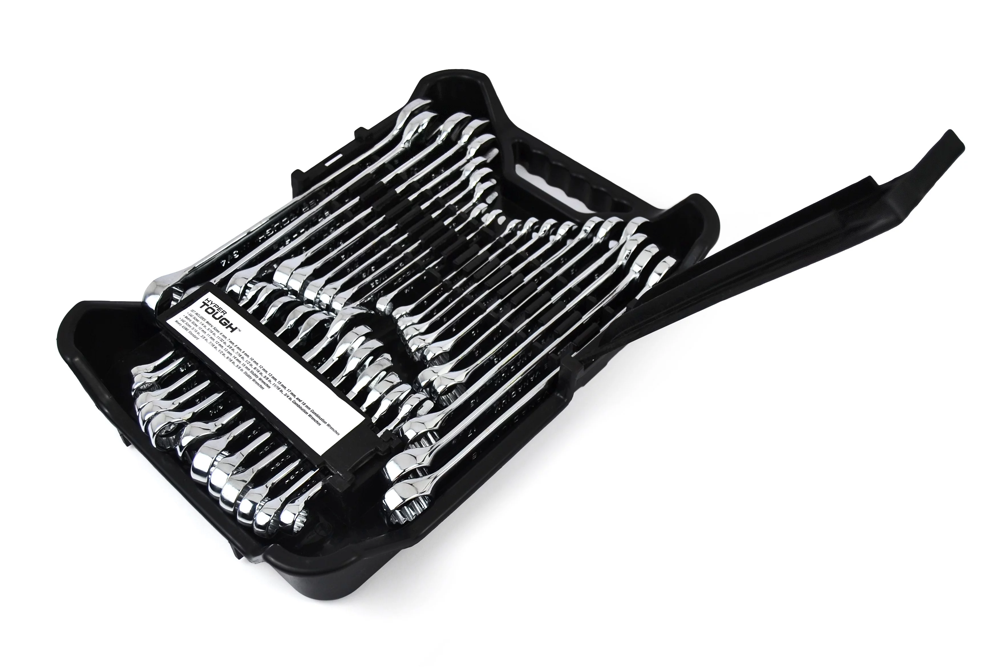 Hyper Tough 32-Piece Combination Wrench Set, Metric & SAE - Inhomebuy