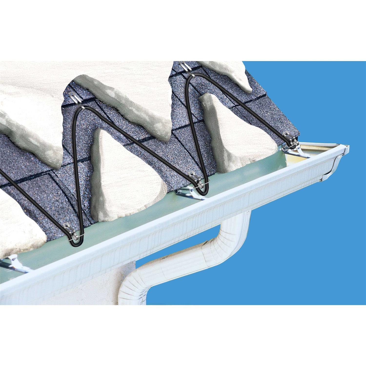 WarmlyYours Ice Shield Roof and Gutter Deicing Cable Kit - Inhomebuy
