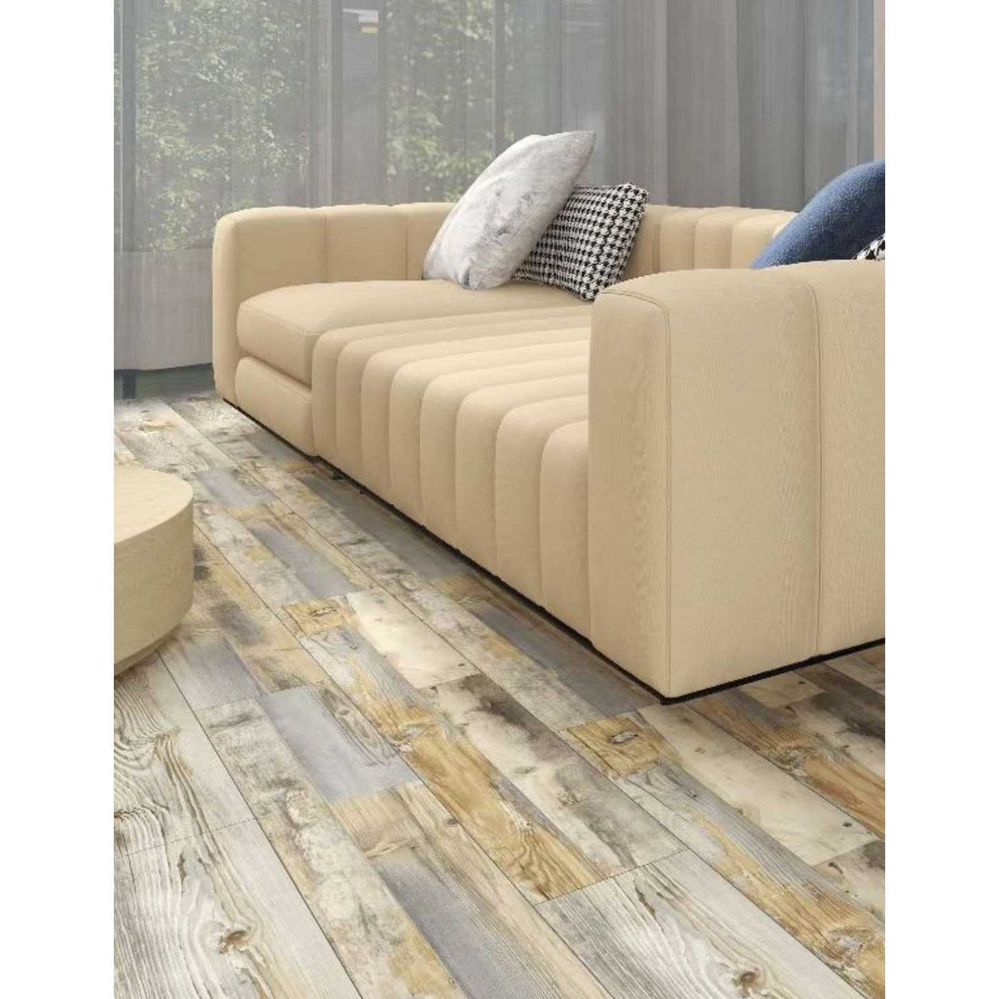 Dekorman 20 MIL x 7.1 in. W x 48 in. L Click Lock Waterproof Luxury Vinyl Plank Flooring - Inhomebuy
