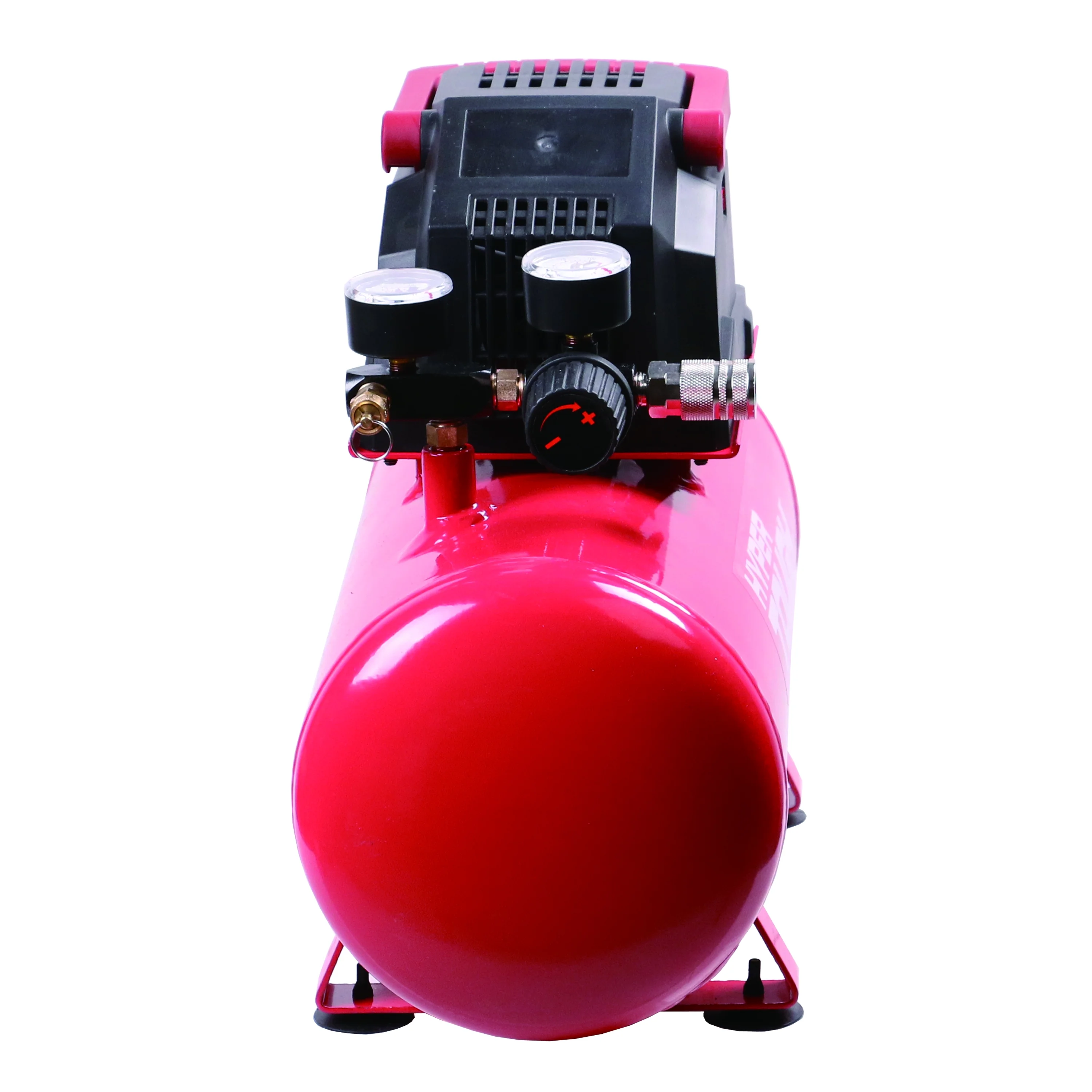Hyper Tough 3 Gallon Oil Free Portable Air Compressor, 100PSI, Red - Inhomebuy