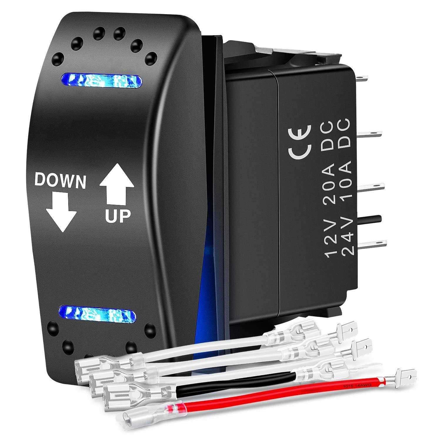 Nilight 90101E 5Gang Multi-Function 5 Gang Rocker Dual USB Charger + Digital Volmeter +12v Outlet Pre-Wired Switch Panel with Circuit Breakers for RV - Inhomebuy
