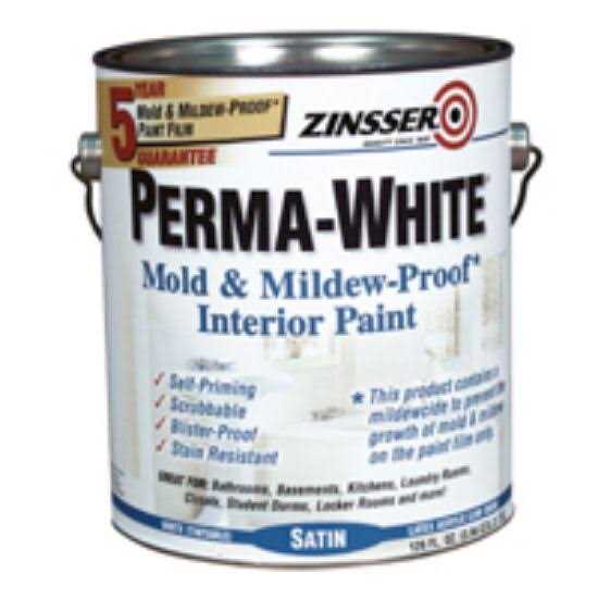 Zinsser Perma Mold Mildew-Proof White Interior Paint - Inhomebuy