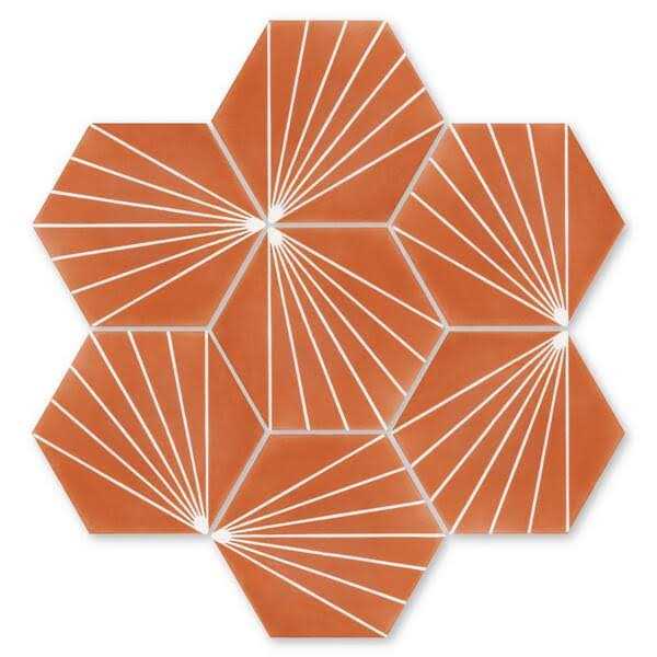 Villa Lagoon Tile Spark C 8 in. x 9 in. Cement Handmade Floor and Wall Tile LH-SPAR3-S - Inhomebuy