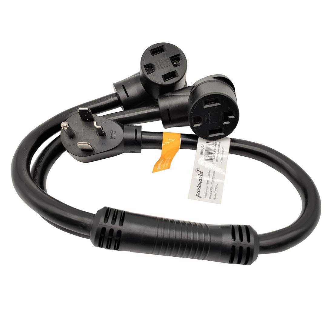 parkworld 10/3 30 Amp NEMA L6-30 Extension Cord NEMA L6-30P to L6-30R - Inhomebuy