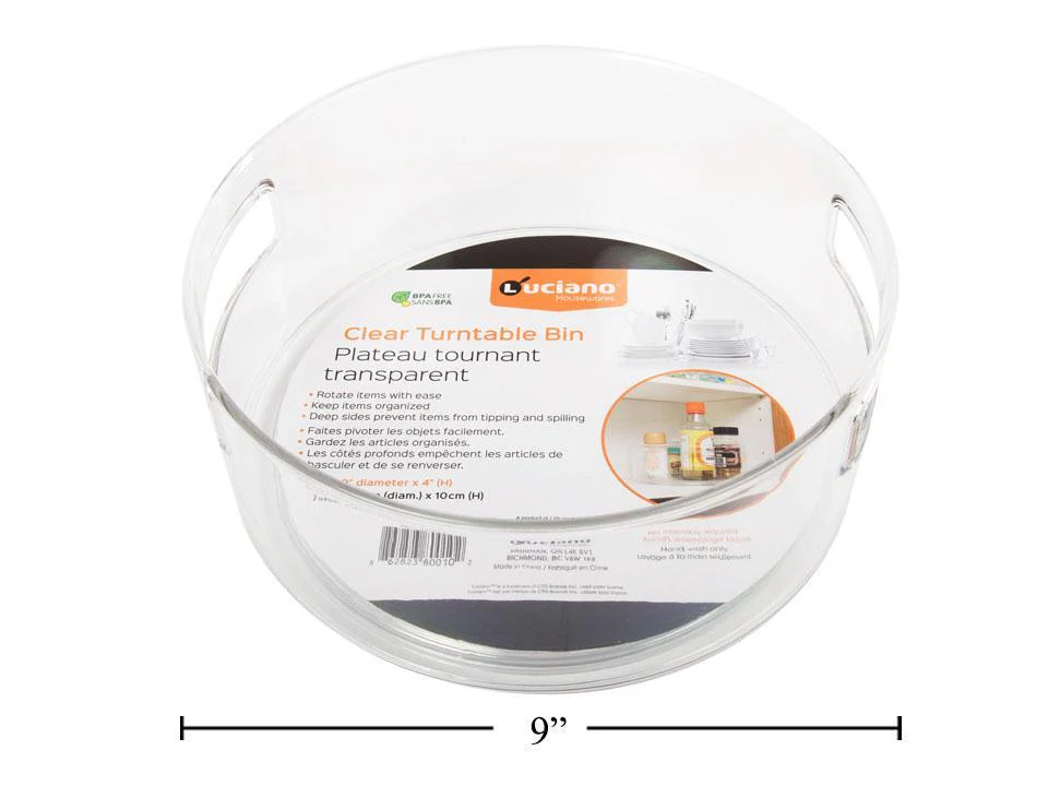 Luciano Turntable Bin 9'' | 80010 - Inhomebuy