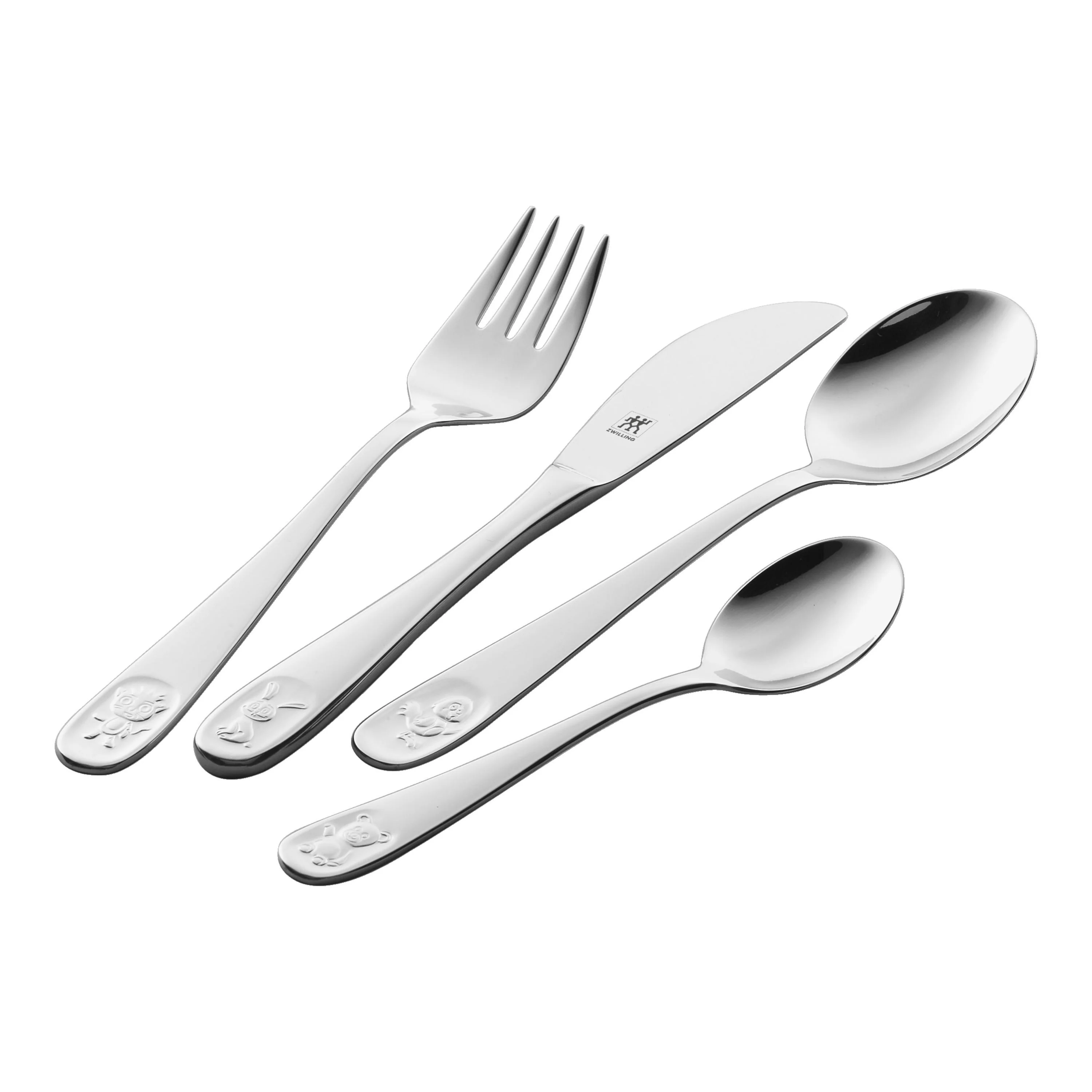 ZWILLING 4pc TWIN Kids Bino Stainless Steel Flatware Set - Inhomebuy