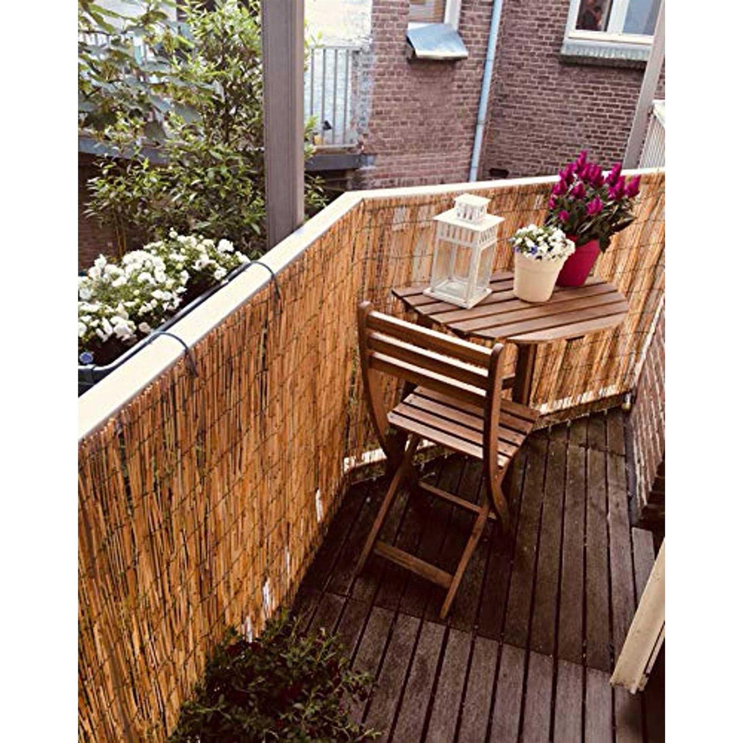 MGP Bamboo Slat rolled Fence - Inhomebuy