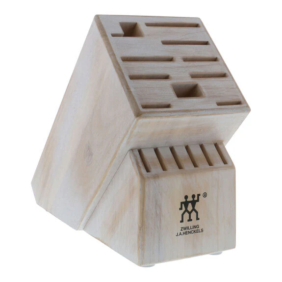 ZWILLING TWIN 16 Slot Knife Block in Rustic White, Storage Series - Inhomebuy