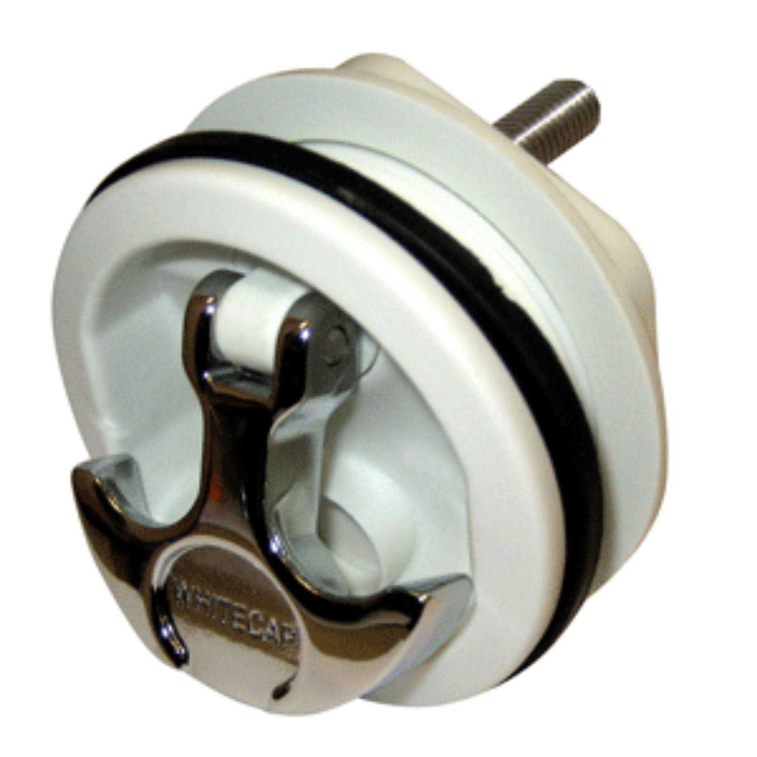 Whitecap T-Handle Latch Chrome Plated Zamac/Black Nylon - Inhomebuy