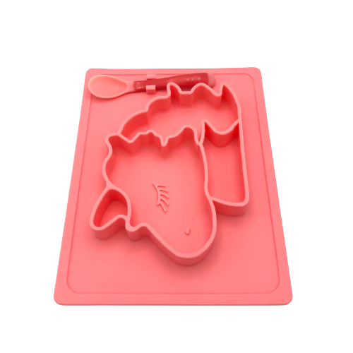 Tootsie B Unicorn Silicone Sectioned Plate | 05047 - Inhomebuy