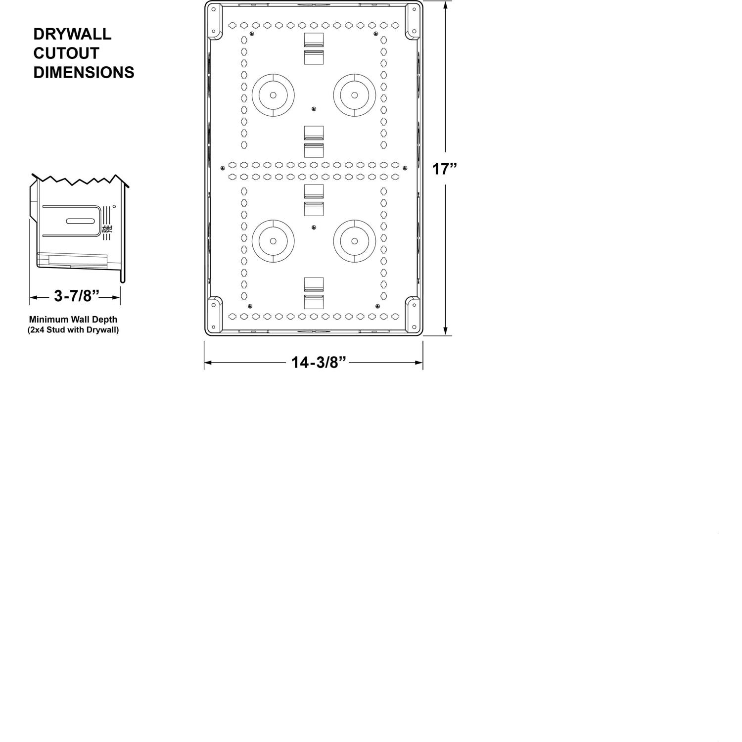 On-Q/Legrand Dual-Purpose In-Wall Enclosure ENP0900NA - Inhomebuy