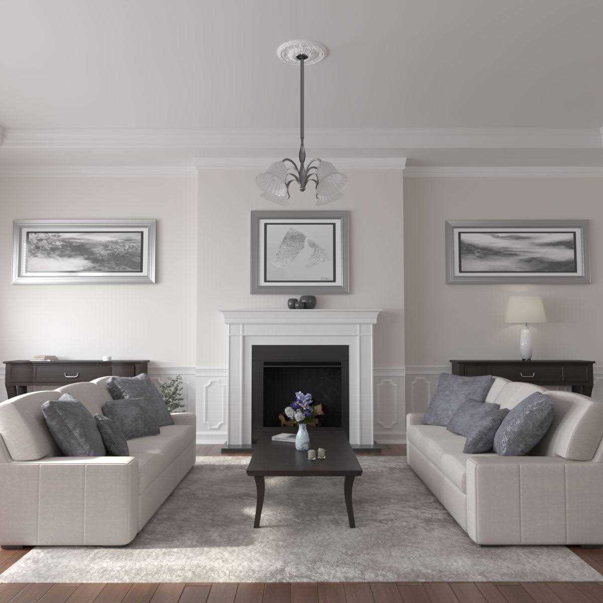 Ekena Millwork 18OD x 4ID x 5/8P Attica Ceiling Medallion - Inhomebuy