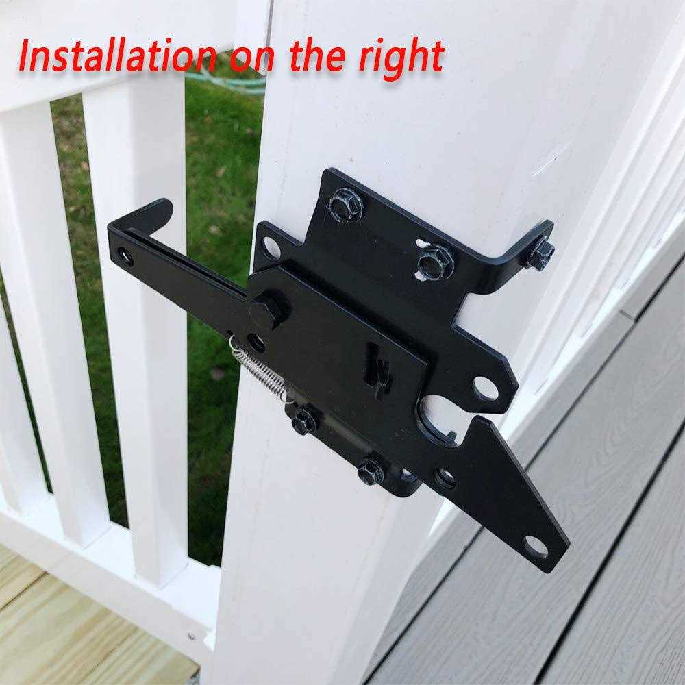 Jiahoo Gate Latch Thumb Latch Hardware Gate Latch for Wooden Fence Heavy Duty - Inhomebuy