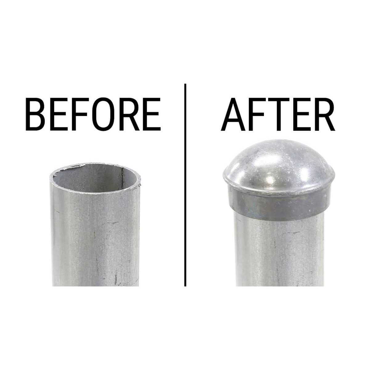 Plum Fittings Chain Link Fence Round Dome External Post Caps - Inhomebuy