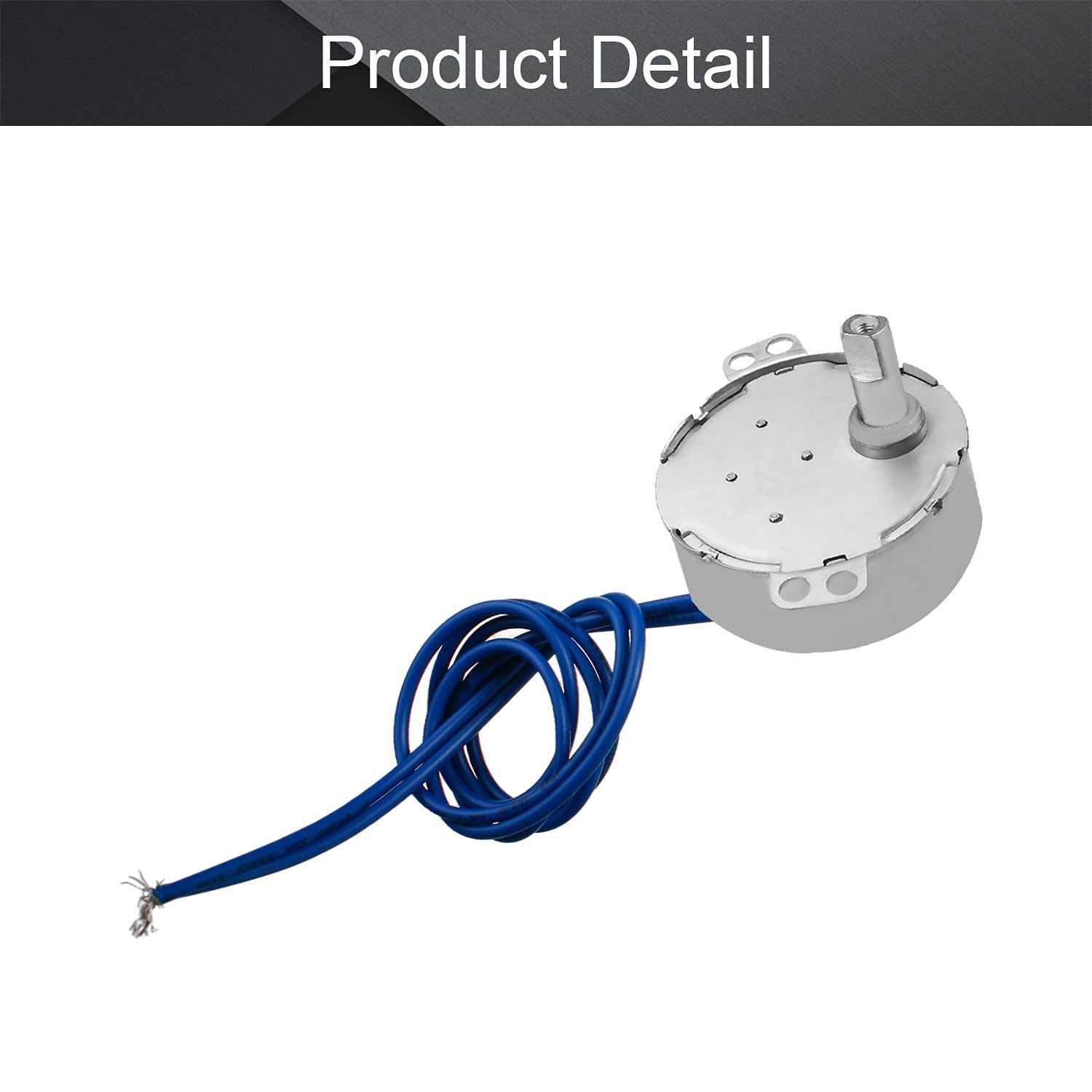 Fielect Synchronous Motor AC 110V 5-6RPM Turntable Motor CW/CCW Direction 4W TYC-50 D Shaft - Inhomebuy