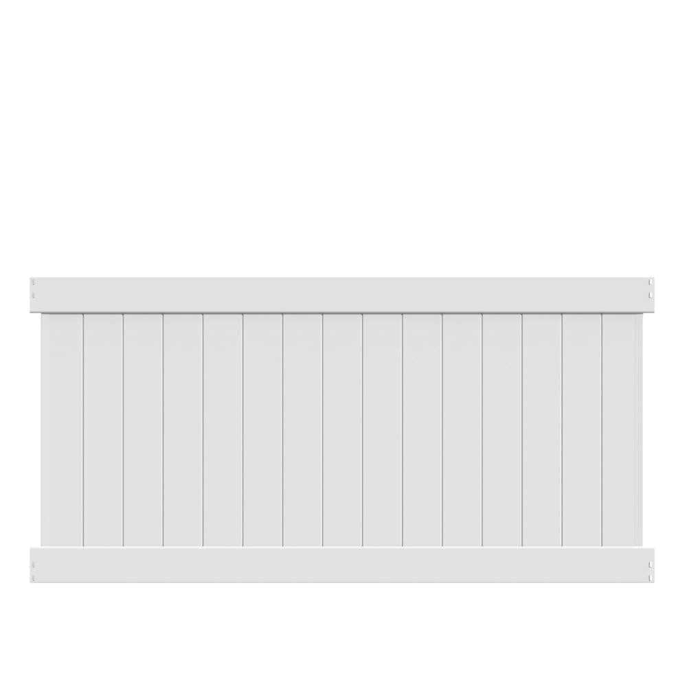 Freedom Alloy Mixed Material 6-ft H x 5-in W Matte Black Aluminum Privacy Fence Rail 73047660 - Inhomebuy