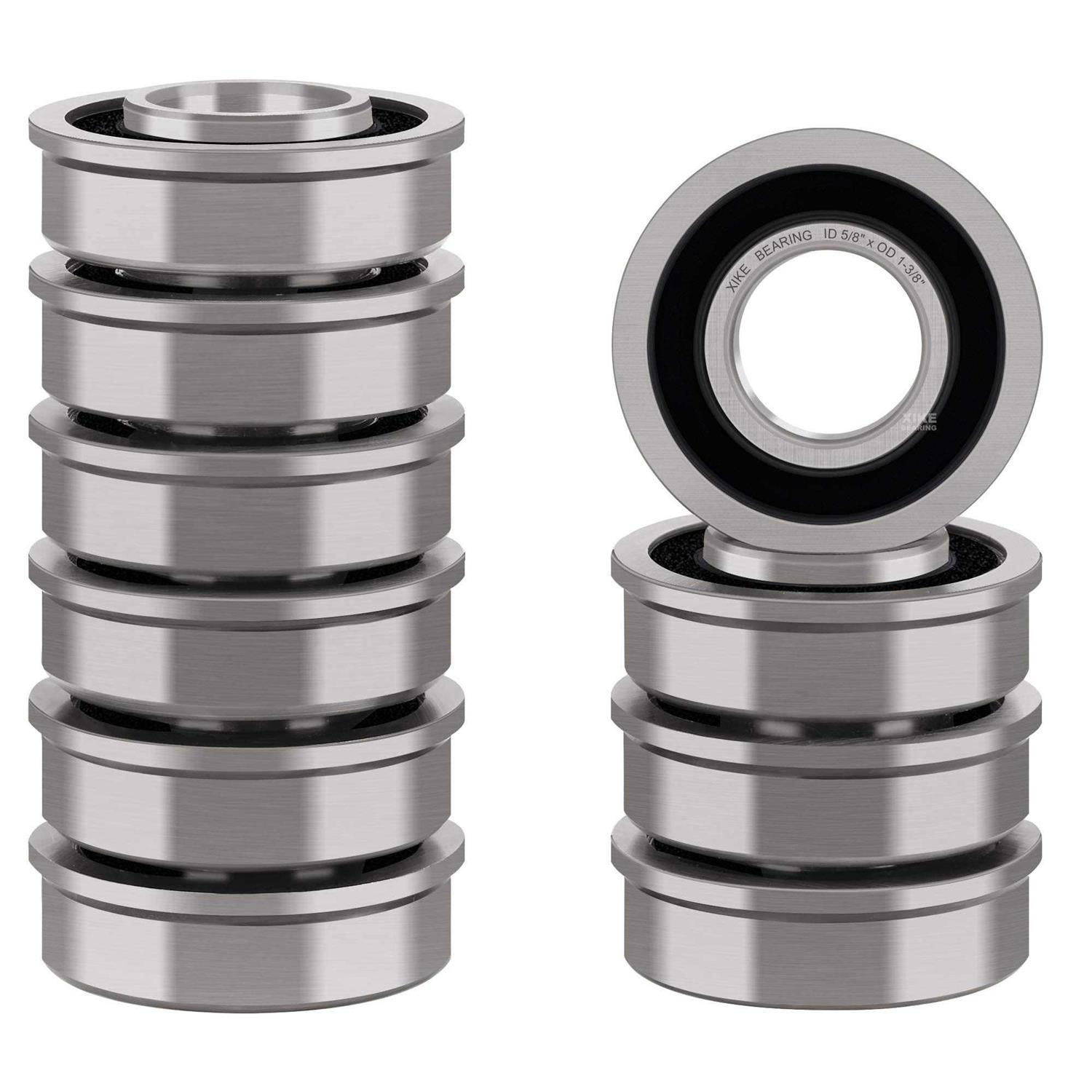 Xike 10 Pack Flanged Ball Bearing ID OD Lawn Mower - Inhomebuy