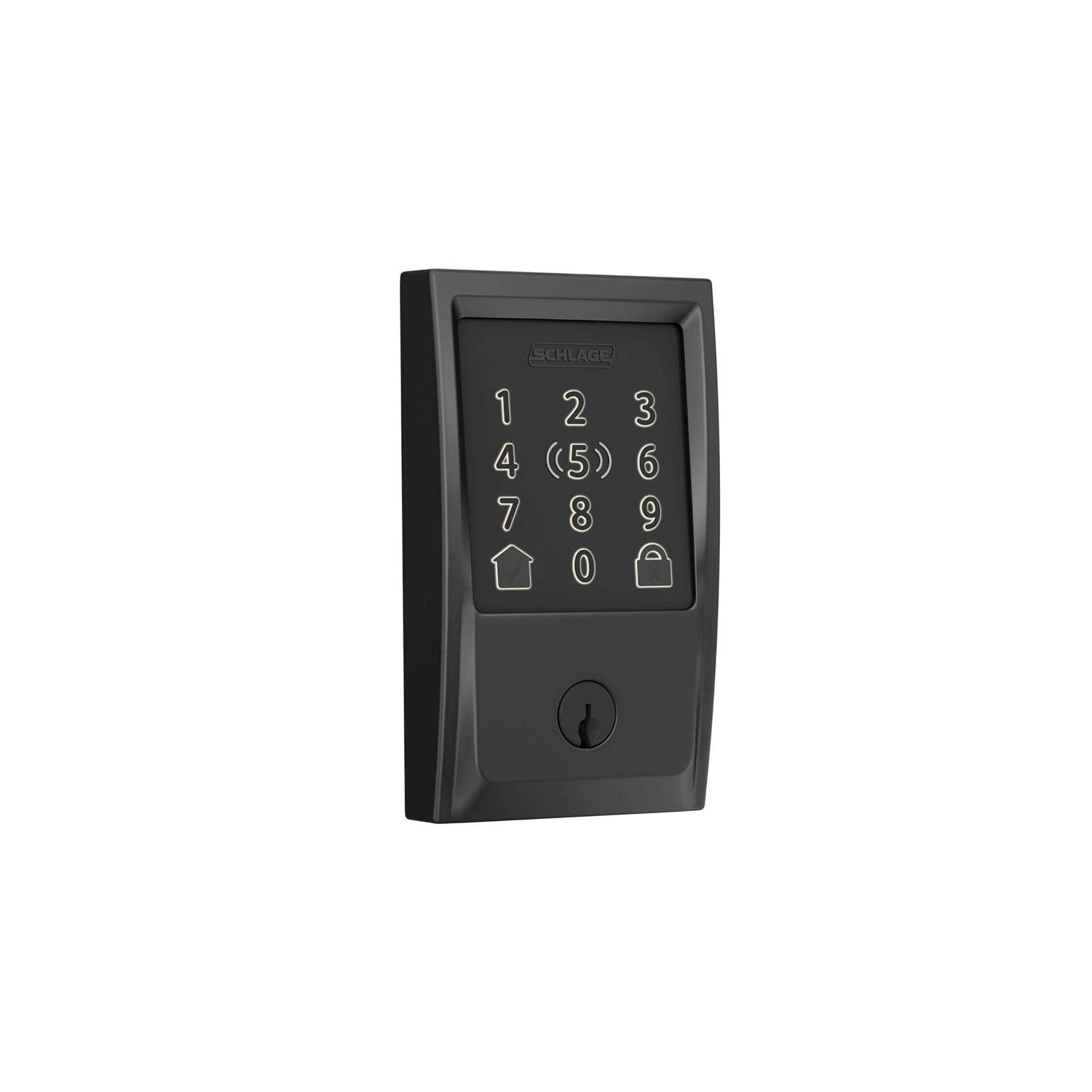 Schlage BE499WB-CAM Encode Plus Camelot Touchscreen Electronic Deadbolt with WiFi - Inhomebuy