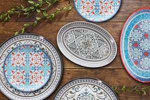 Melamine Round Tray 30cm - Inhomebuy