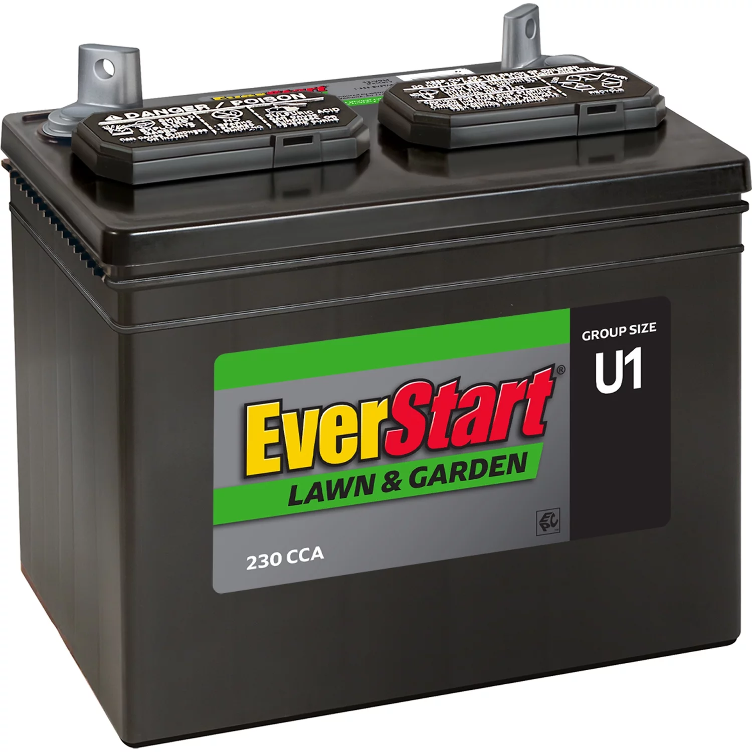 EverStart Lead Acid Lawn & Garden Battery, Group Size U1 12 Volt, 230 CCA - Inhomebuy