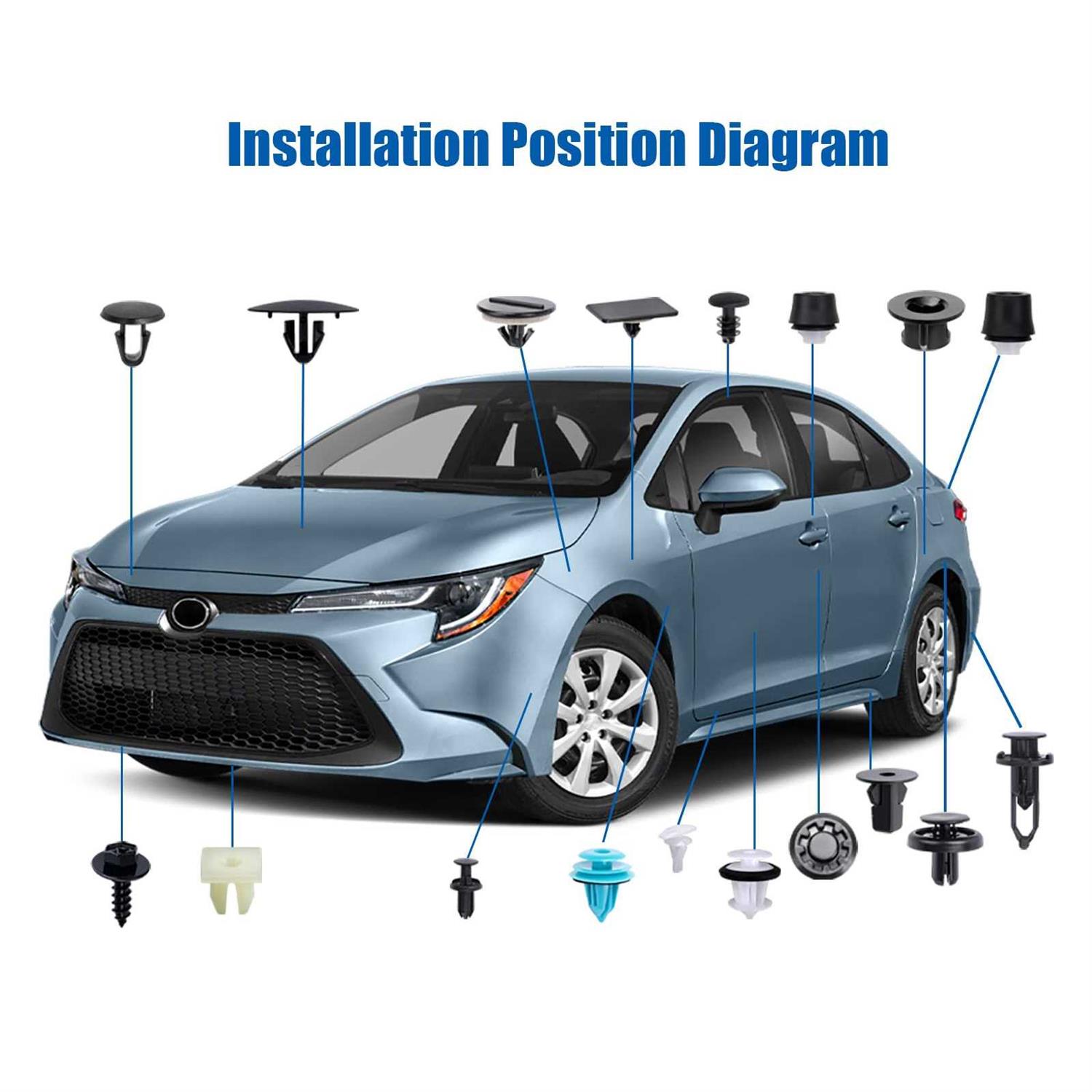 Oautoo 189pcs for Land Rover Body Interior and Exterior Retainer Fastener Clip Assortment 20 Most Popular Sizes & Applications - Inhomebuy