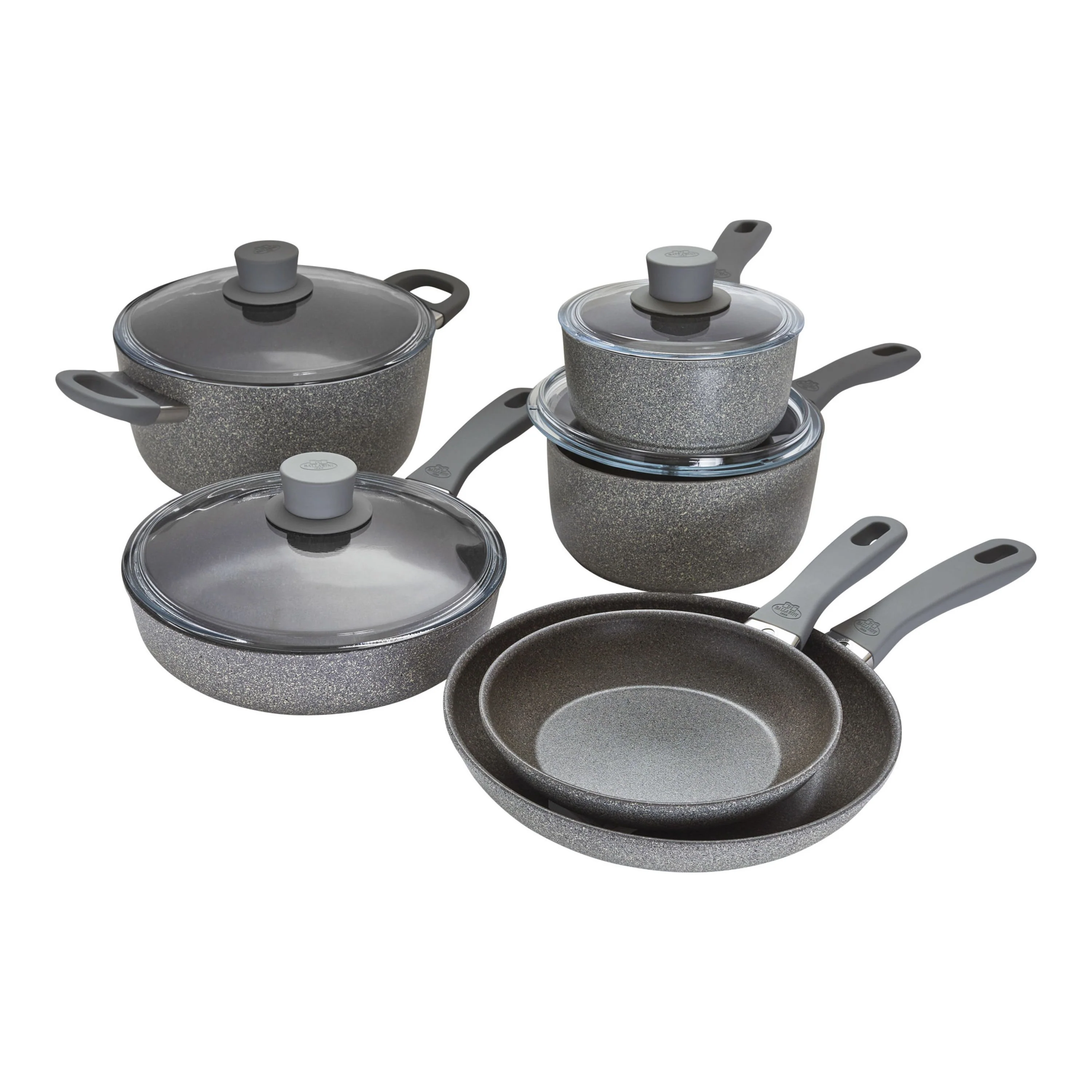 Ballarini 10pc Aluminum Nonstick Cookware Set, Parma Plus Series - Inhomebuy