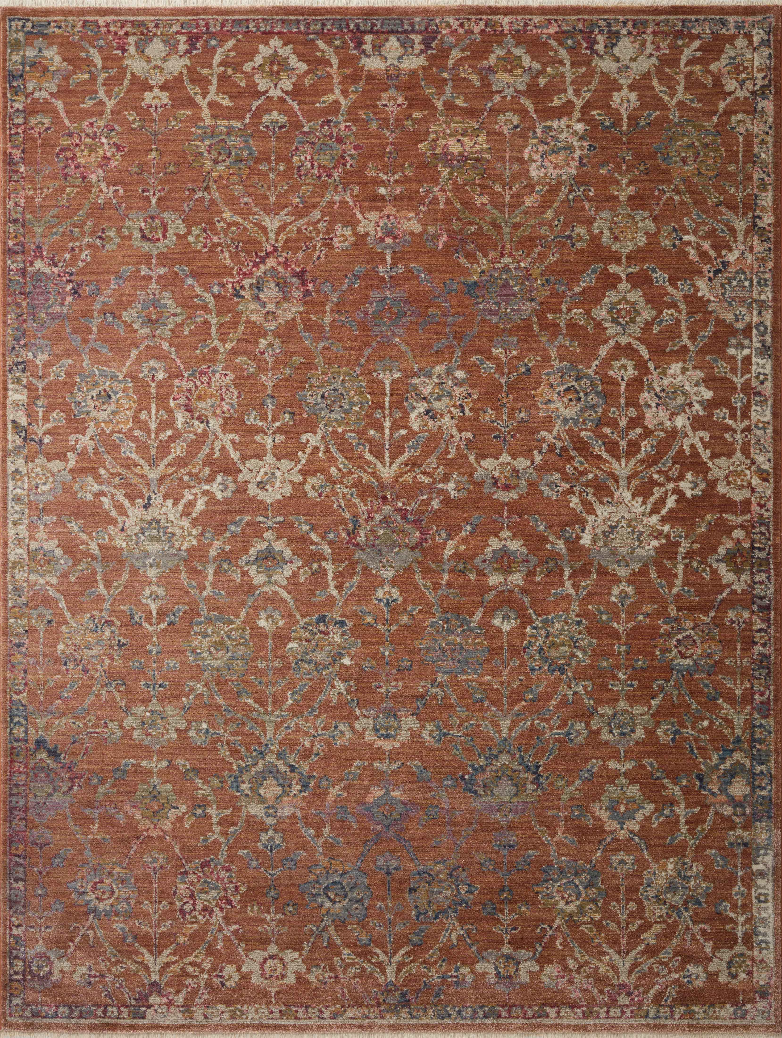Loloi Rugs Giada Collection Rug in Terracotta, Multi - 11'6
