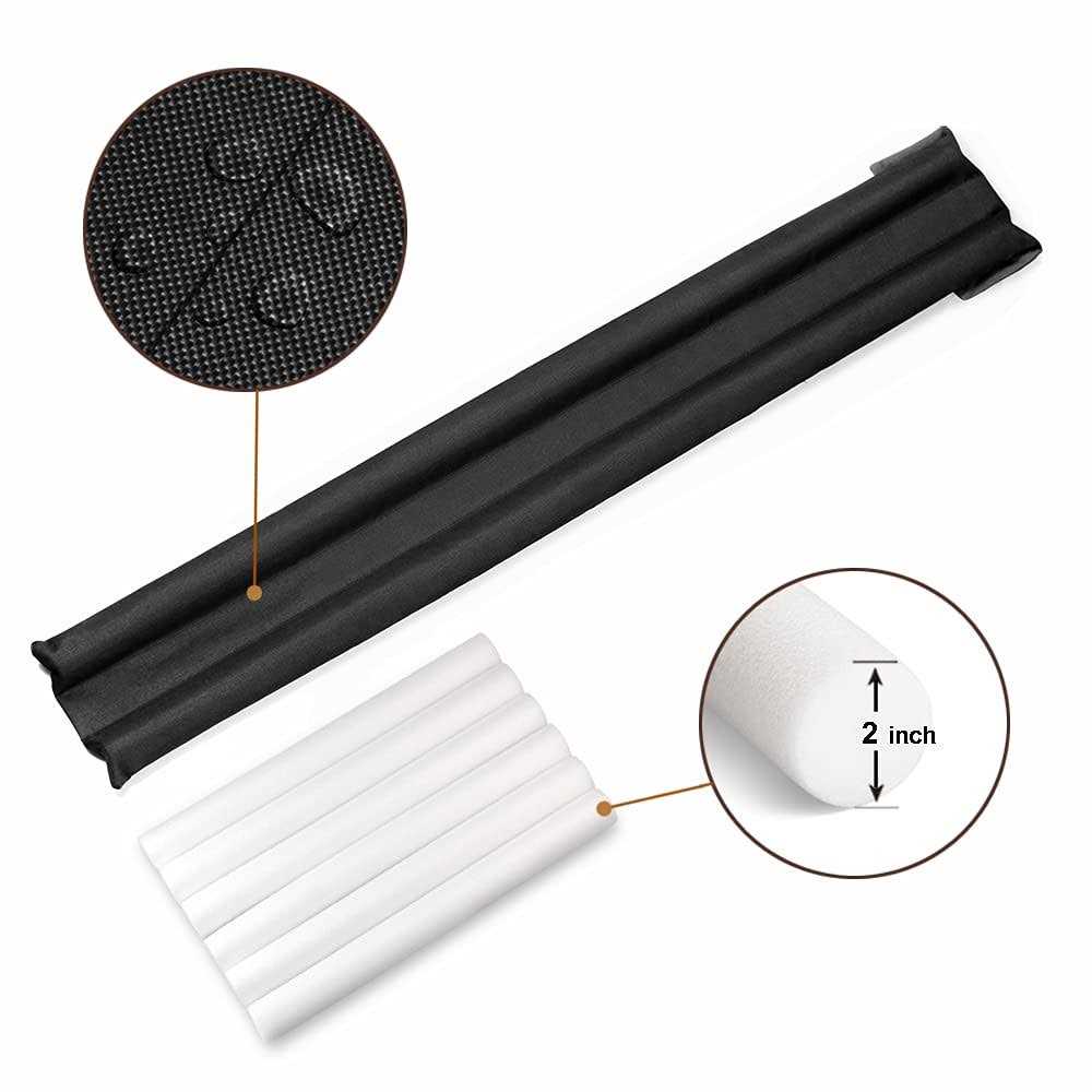 Efoxcity Waterproof Twin Door Draft Stopper Adjustable Size 30 to 36 Weather S - Inhomebuy