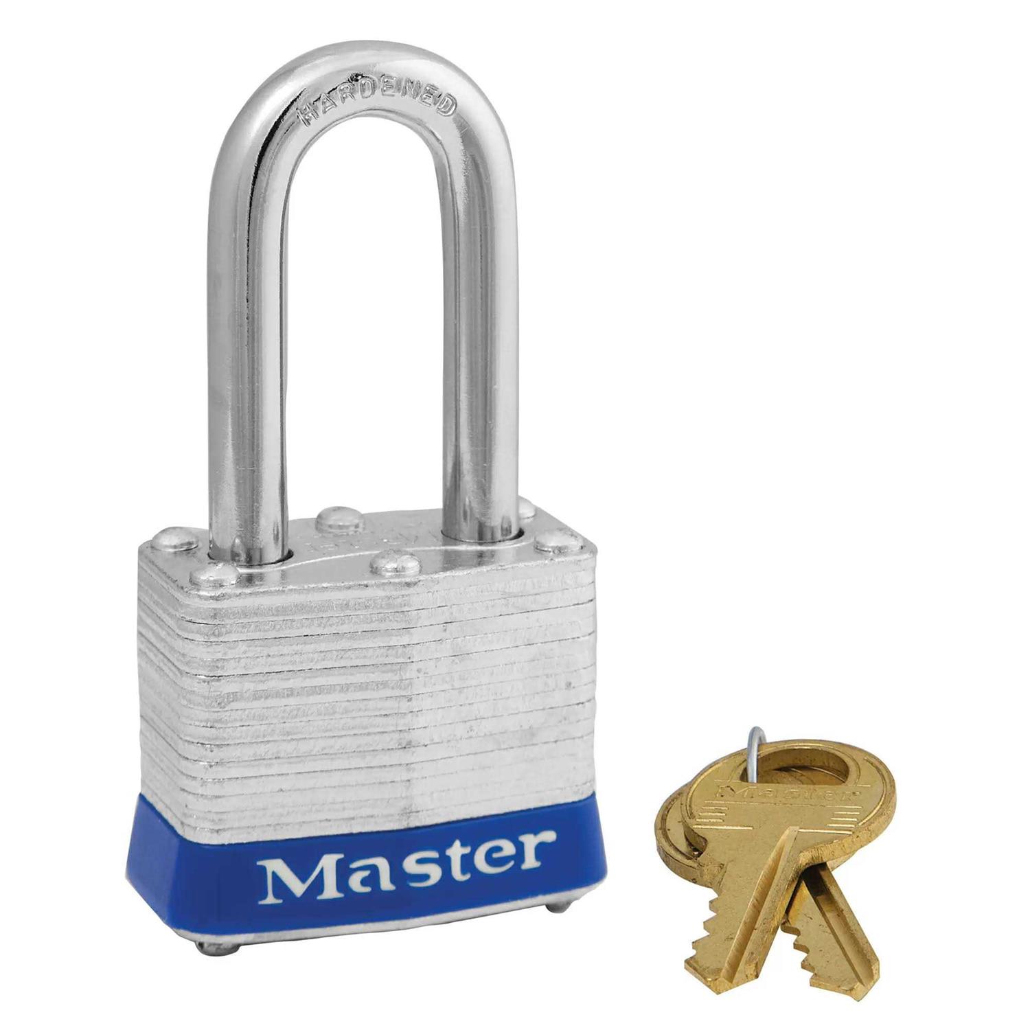 Master Lock Padlock 1 9/32 in Vertical Shackle Clearance 6271NKAW600A - Inhomebuy