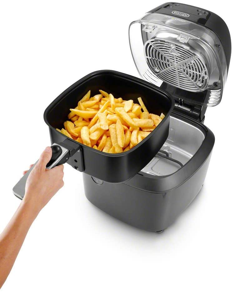 DeLonghi Rapid Crisp Air Fryer: 5Qt, digital controls, 360° view, black | FH2394BK - Inhomebuy