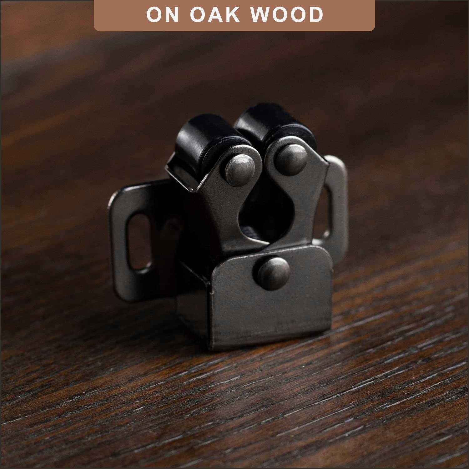 Keenkee Cabinet Latch Double Roller Catch Hardware for Cupboard Closet Cabinet Door Latches and Catches - Inhomebuy