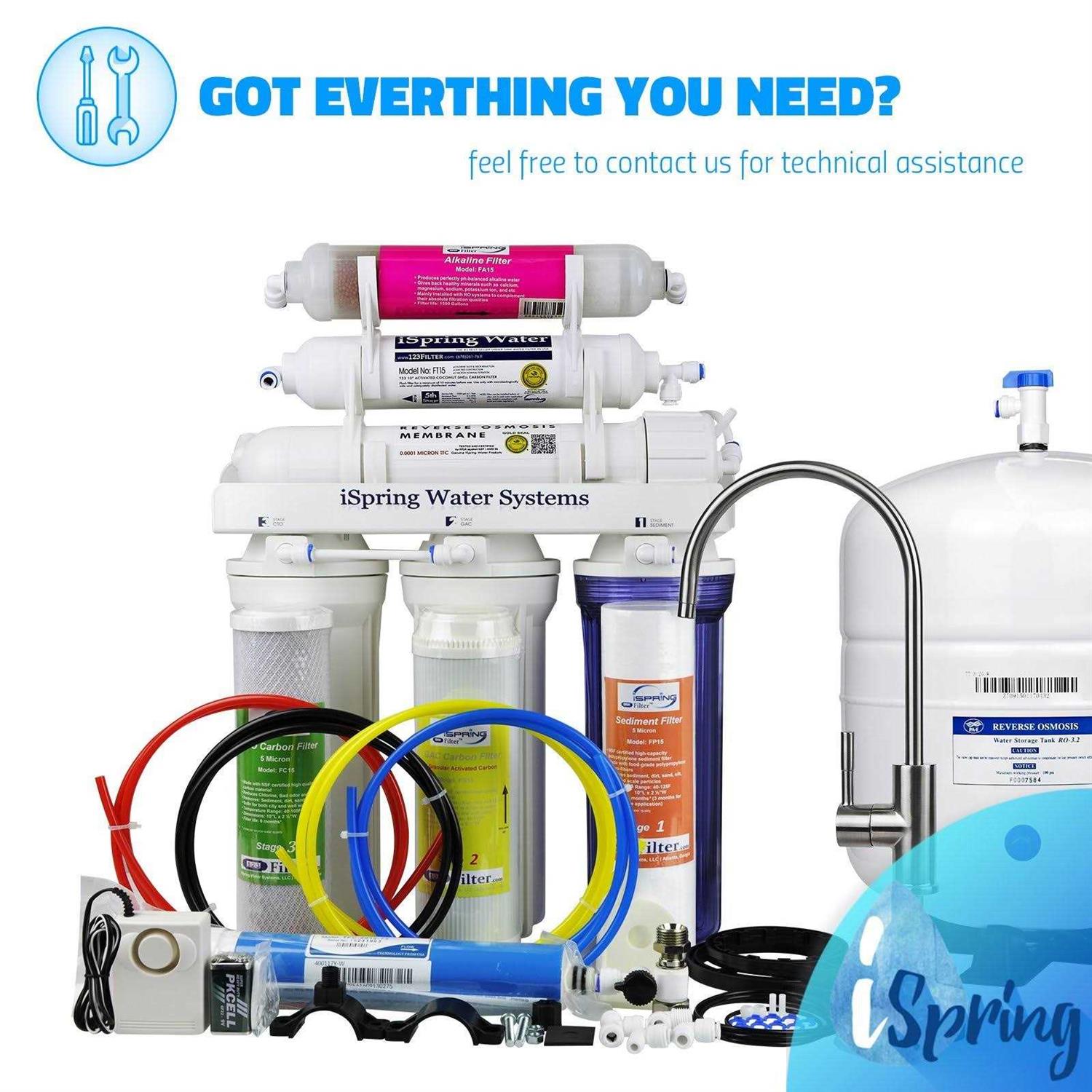 ISPRING PMP300 Booster Pump for RCB3P Reverse Osmosis Water Filtration System - Inhomebuy