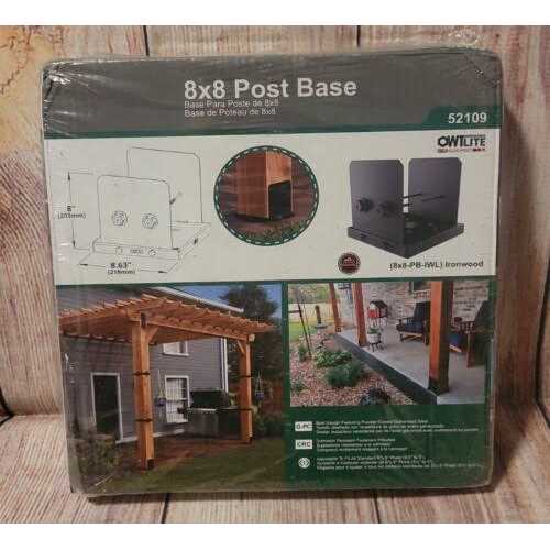 Ozco Ironwood Lite Post Base - Inhomebuy