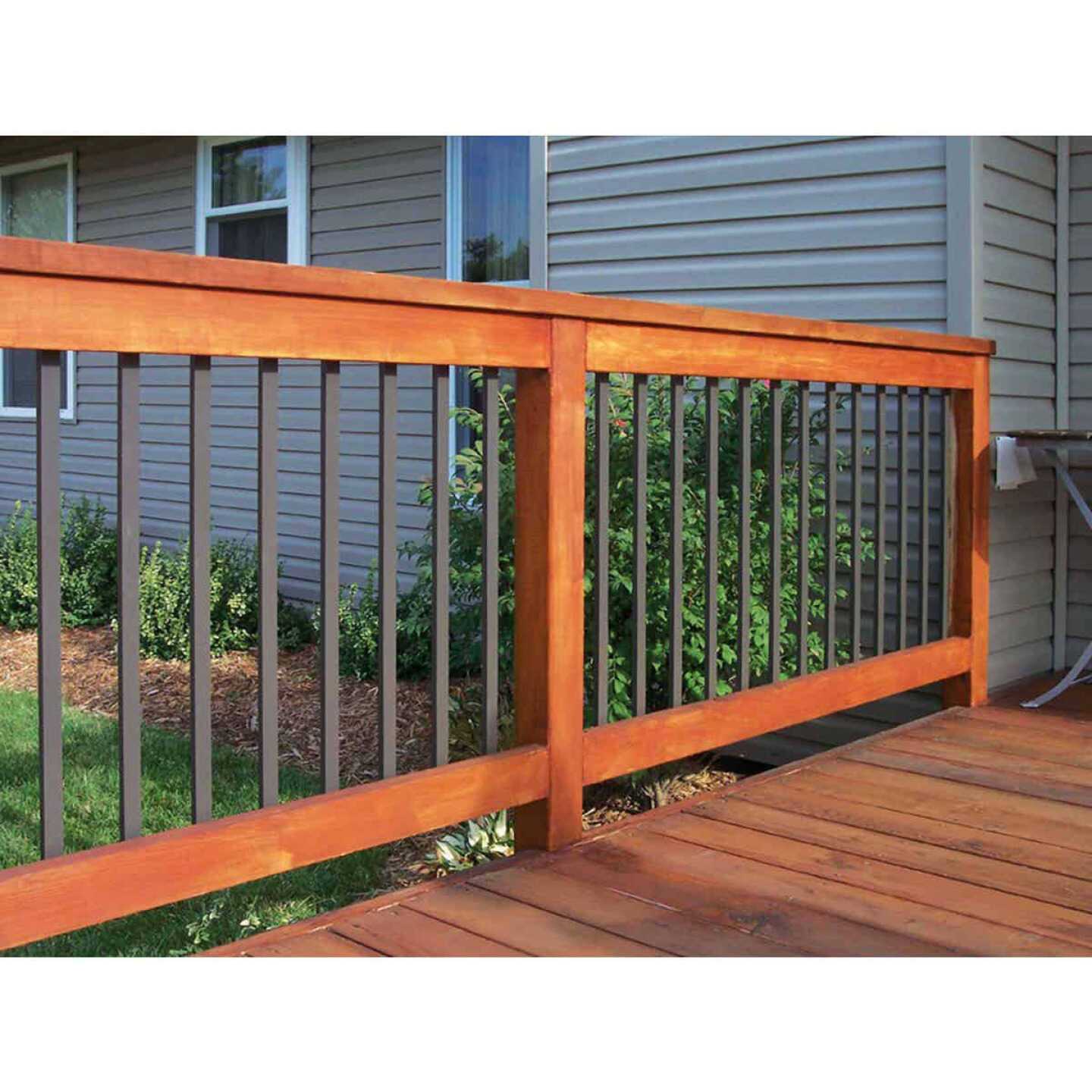 Deckorators 3/4-in x 3/4-in x 26-in Black Aluminum Deck Baluster - Inhomebuy