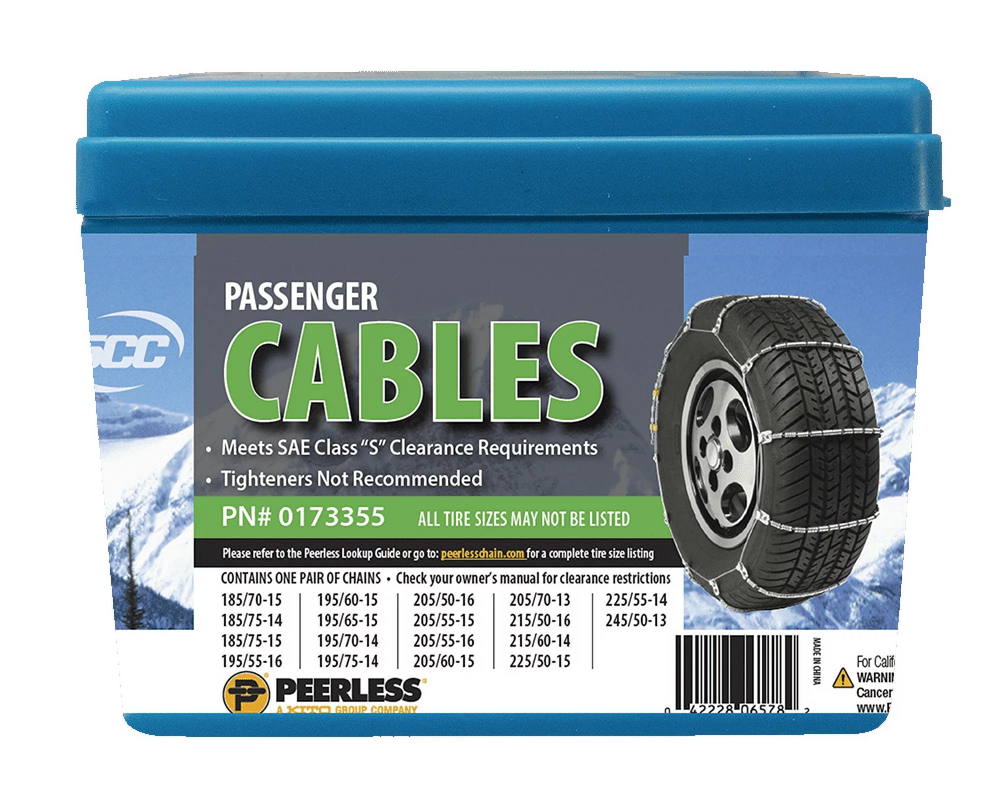 Peerless Chain Company Passenger Tire Cable, 0173355 - Inhomebuy