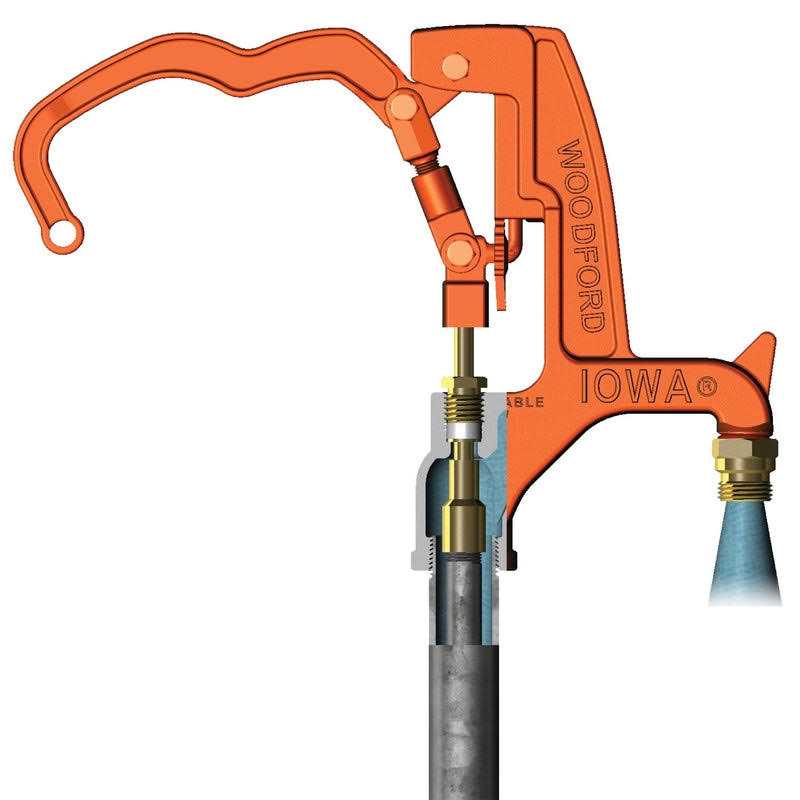 Woodford Y34-3 Freezeless IOWA Yard Hydrant - Inhomebuy