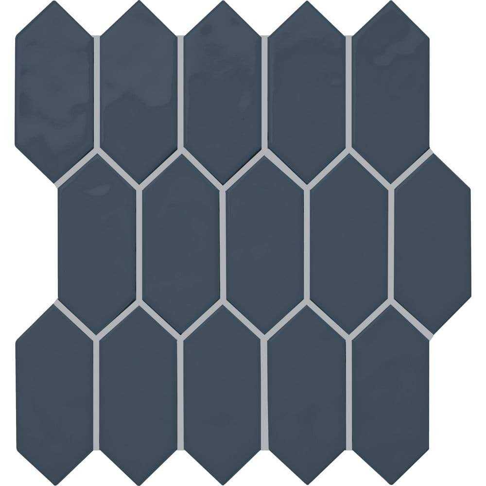 Daltile LuxeCraft 11 in. x 12 in. Glazed Ceramic Picket Mosaic Tile - Inhomebuy