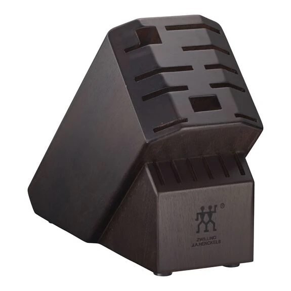 ZWILLING Pro 16 Slot Knife Block in Dark Walnut, Storage Series - Inhomebuy