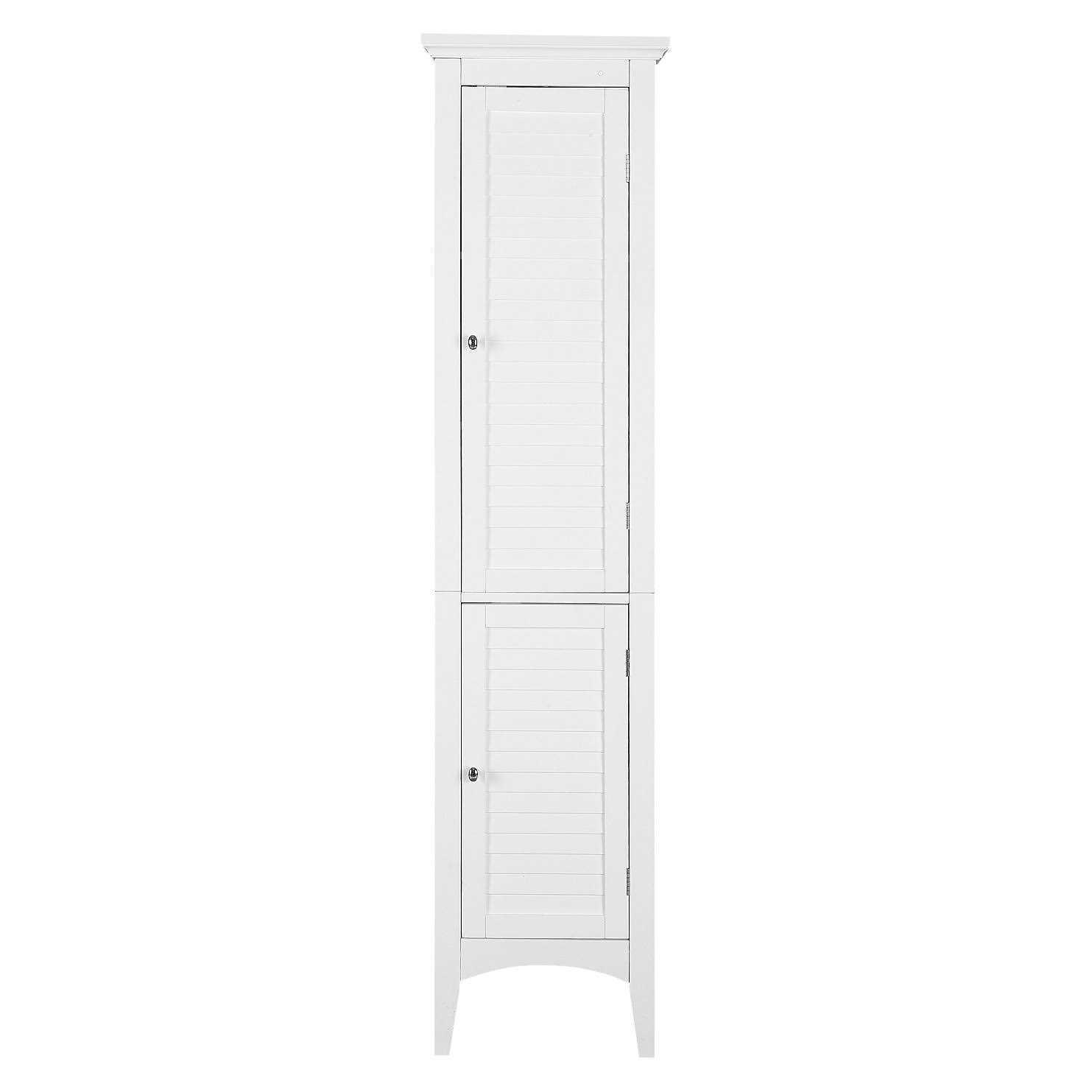 Elegant Home Fashions Chesterfield Floor Glass Door Cabinet - Inhomebuy