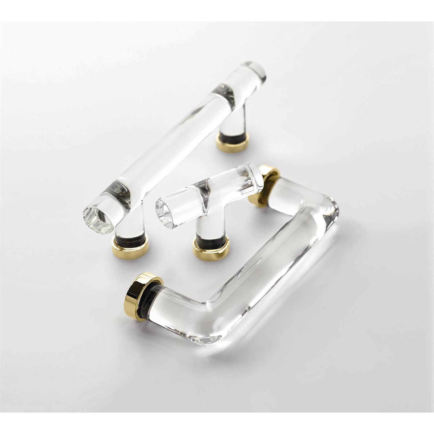 Emtek 4 Center to Center Crystal Cabinet Bar Pull 86724US - Inhomebuy