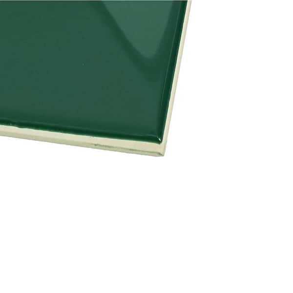 Daltile LuxeCraft Glossy 4-1/4 in. x 12-7/8 in. Glazed Ceramic Wave Crest Wall Tile - Inhomebuy