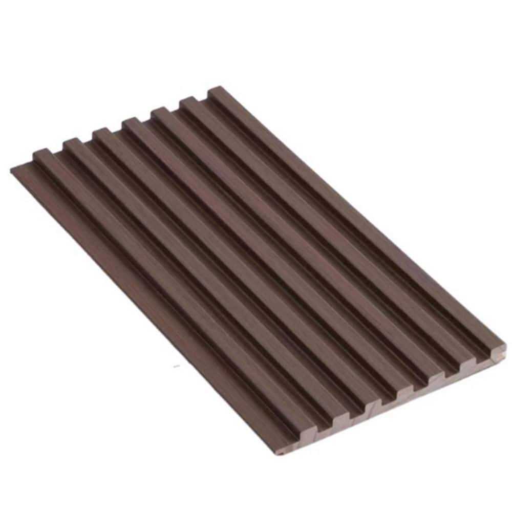 Ejoy 106 in. x 6 in x 0.5 in. Solid Wood Wall 7 Grid Cladding Siding Board - Inhomebuy