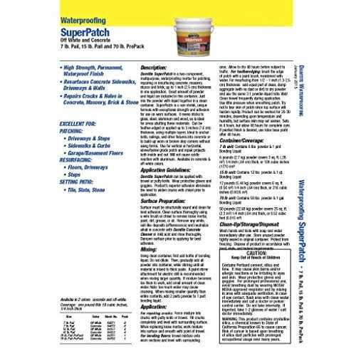 Damtite Superpatch Concrete Repair 04702 - Inhomebuy